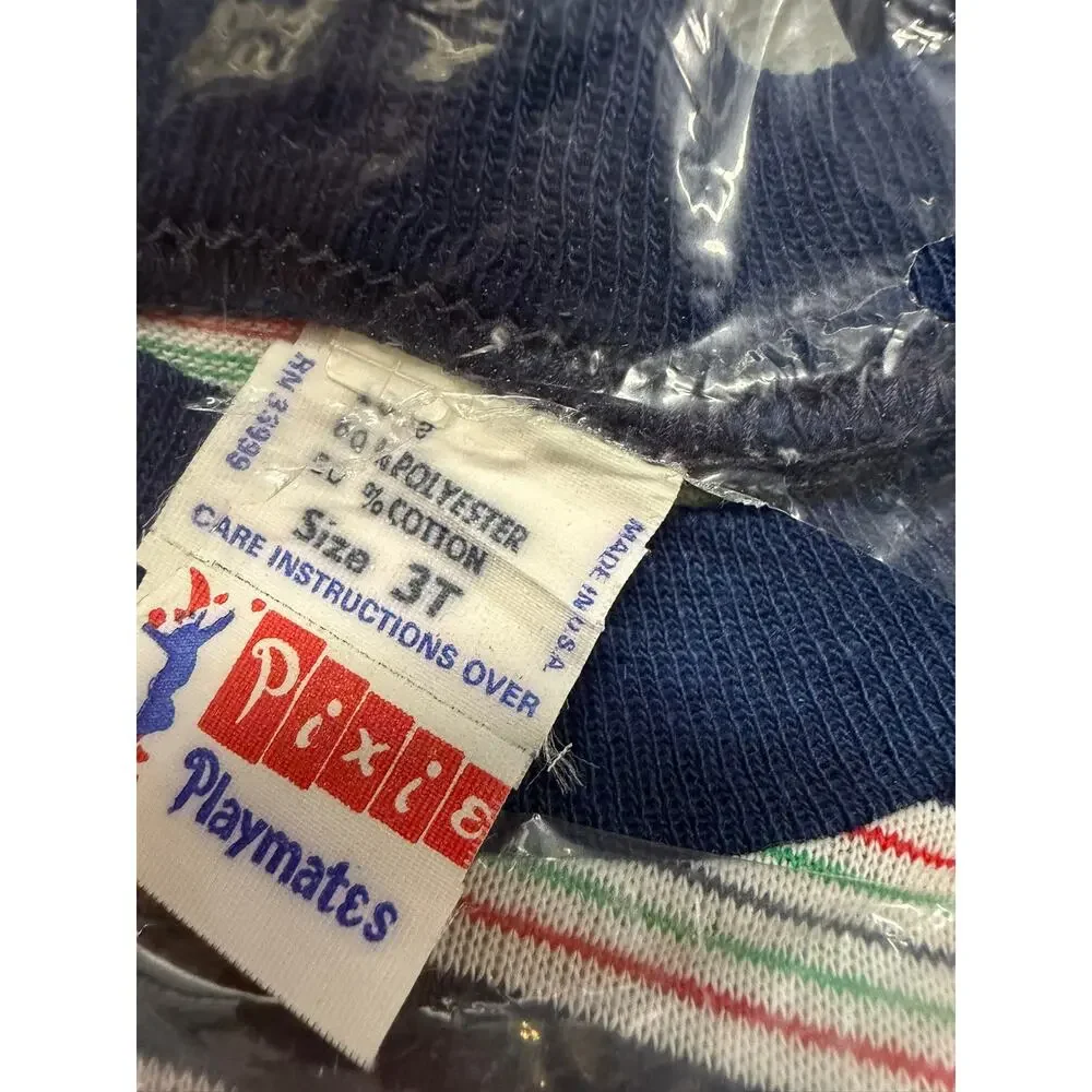 Pixie Playmates 3T Children's Polo Shirt NWT Vintage